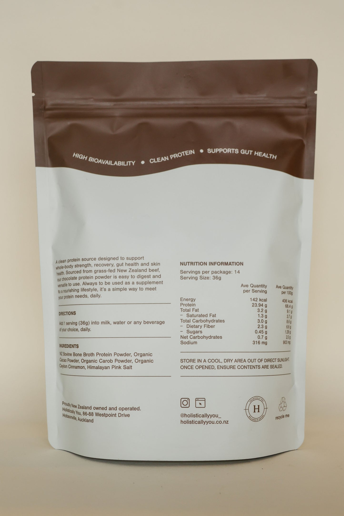 Bone Broth Protein Powder - Chocolate
