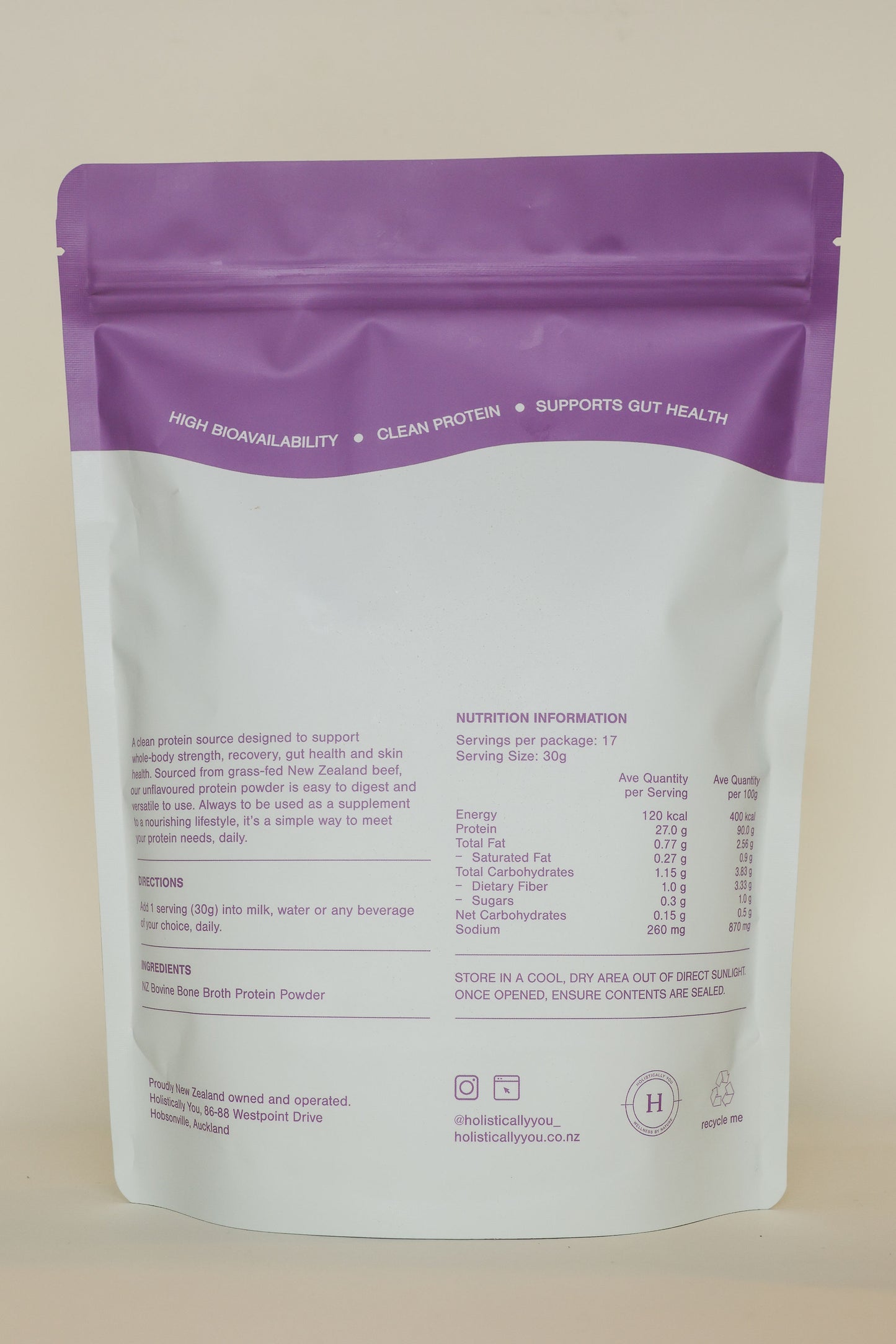 Bone Broth Protein Powder - Unflavoured